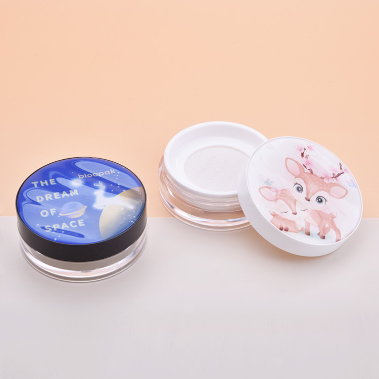 ABS Luxury Empty Loose Powder Case, Wholesale Loose Powder Container Compact