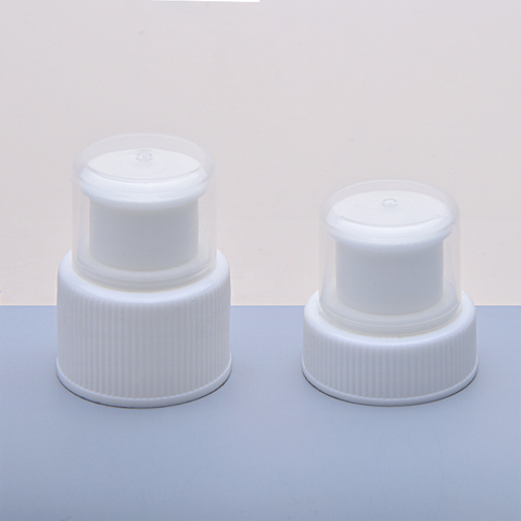 White Color Plastic Cap,24/410 28mm Push Pull Cap, 28/400 Push Pull Cap for Water Bottles