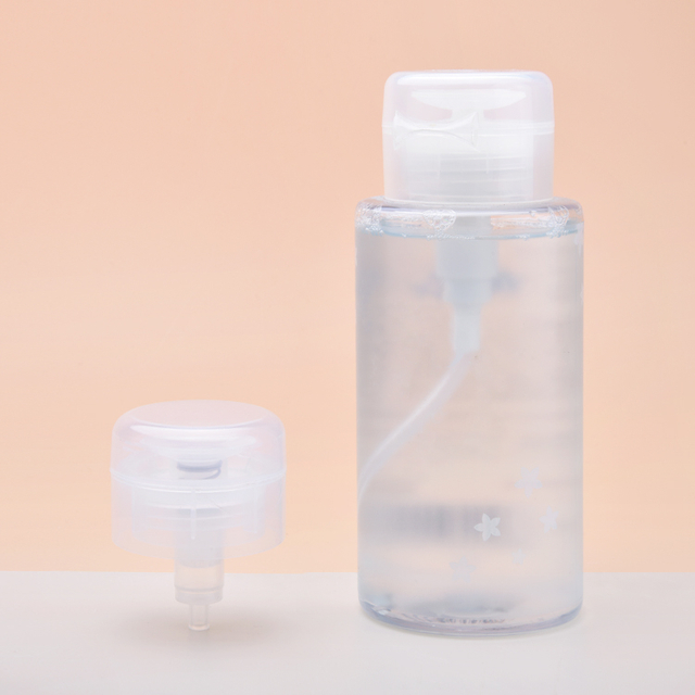 120ml PP Plastic Pump Bottle for Liquid 180ml Nails Remover Transparent,outer Spring Transparent Nail Pump,nail Pump Press Down Nail Pump Dispenser Transparent