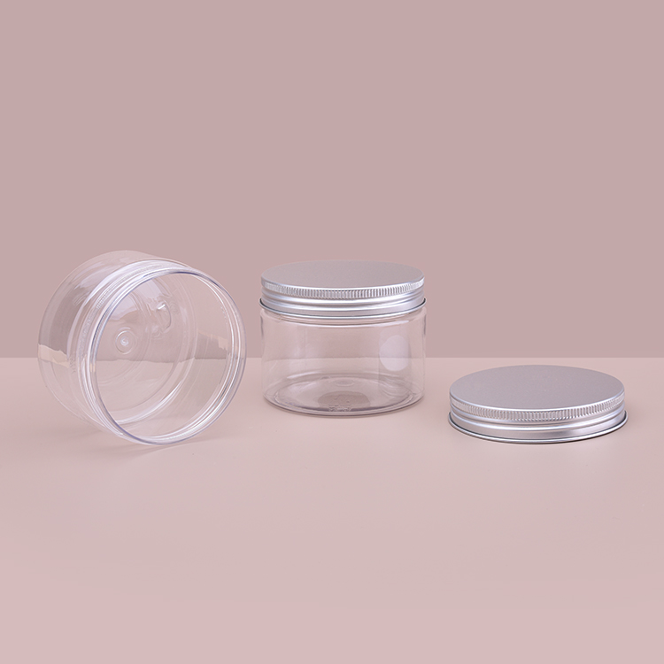 200ml PET Jar with Lids Wholesale,Large Size Plastic PET Jar,PET Jars with Lids Aluminium,Long Shape Pet Jar Aluminium Lid
