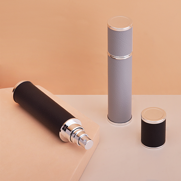 Refillable Glass 10ml Perfume Spray Bottle with Aluminum Cover 