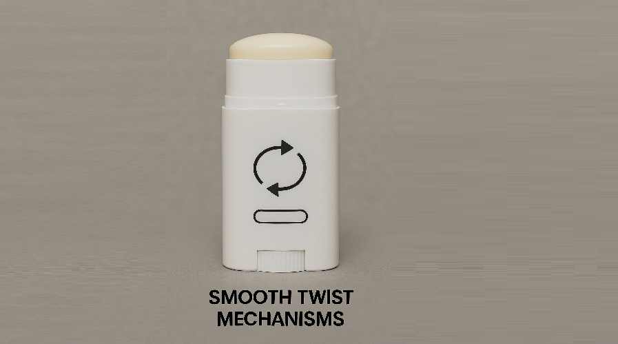 Smooth Twist Mechanisms in Stick Bottle Design