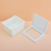 600g rectangular cotton tablet jar flip cover salicylic acid cotton tablet jar folding facial mask wet compress cotton tablet jar PP wide mouth jar