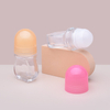 Cute Shape 50ml Clear Glass roll on Bottle