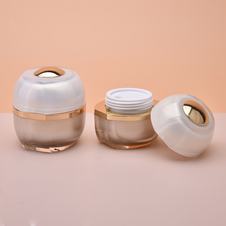 Plastic 30g 50g Acrylic Jar, Square Acrylic Cream Jar 
