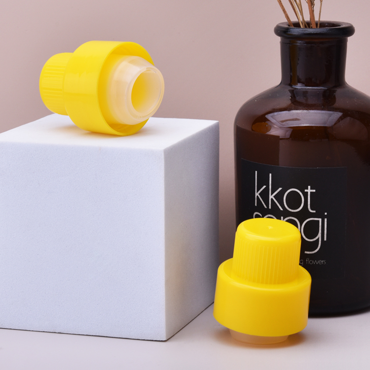 38mm Yellow PP Plastic Laundry Detergent Cap