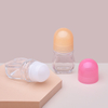 Cute Shape 50ml Clear Glass roll on Bottle