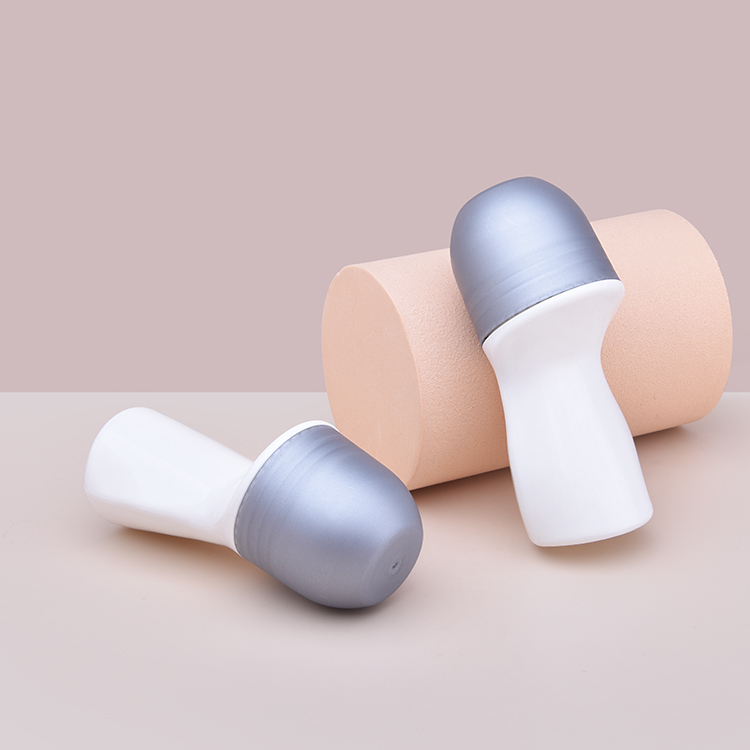 China Roll on Bottle supplier Colorful Plastic roll on Bottle 50ml, Unique Shape Refillable Deodorant Roll on Perfume Bottle