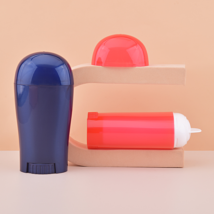 Mini Empty Plastic Oval Deodorant Cream Stick with Refills