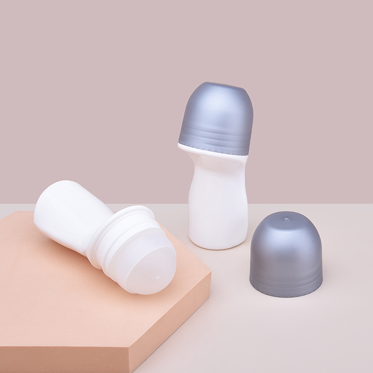 China Roll on Bottle supplier Colorful Plastic roll on Bottle 50ml, Unique Shape Refillable Deodorant Roll on Perfume Bottle