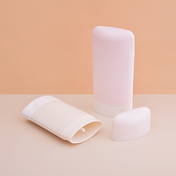 Wholesale Pink 50g 65g 75g Card Shape Oval Deodorant Bottle