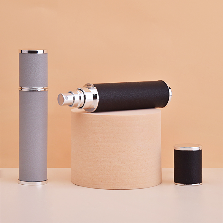 Refillable Glass 10ml Perfume Spray Bottle with Aluminum Cover 