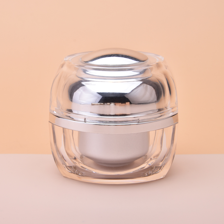 Plastic 30g 50g Acrylic Jar, Square Acrylic Cream Jar 