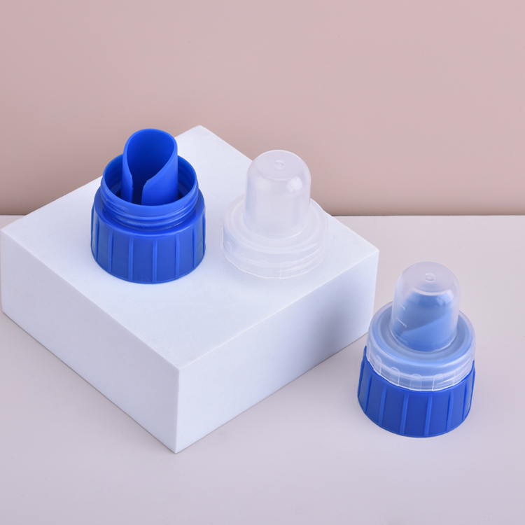 38mm Blue laundry detergent cap with graduated line Manufacturers wholesale high quality plastic covers