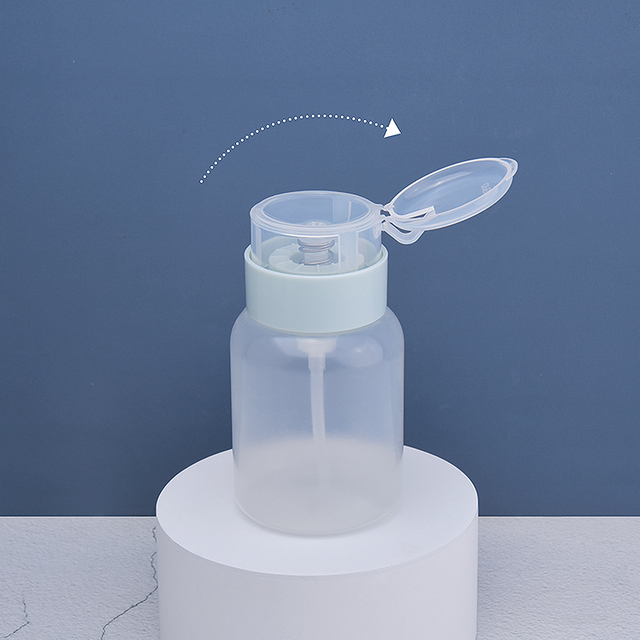 Pump Dispenser 150ml Nail Polish Remover Bottle with Pump,left Right Lock Nail Polish Remover Pump Dispenser,PP Plastic Nail Remove Pump Bottle