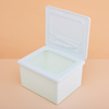 600g rectangular cotton tablet jar flip cover salicylic acid cotton tablet jar folding facial mask wet compress cotton tablet jar PP wide mouth jar