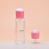 PET Bottle 500 Ml Nail Polish Pump Dispenser,24/410 Pink Plastic Nail Remover Pump,outer Spring Liquid Dispenser Pump for Nail Polish Remover
