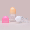 Cute Shape 50ml Clear Glass roll on Bottle