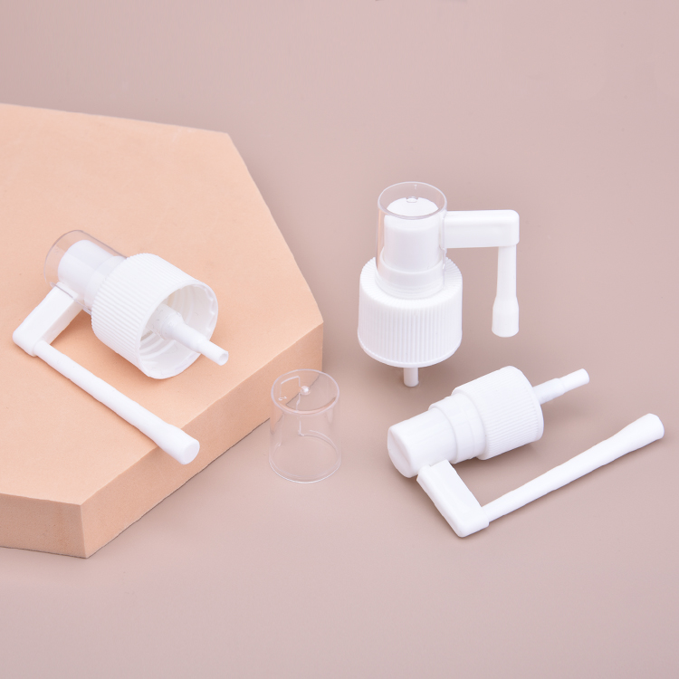 Clear Cover Long Nozzle Mist Nasal Sprayer, White Mist Sprayer with Cover,18/410 Mini Mist Sprayer. Free Sample Mist Sprayer