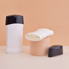 Empty Oval 50g 76g White Black Plastic Deodorant Stick Tube Packaging