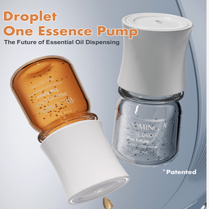 White Cream Essential Oil Pump Pump for Glass Bottle