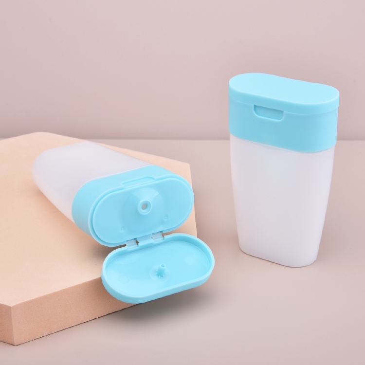 Empty Plastic Upside Down Bottle, 50ml PP Upside Down Shampoo Bottle Dispenser
