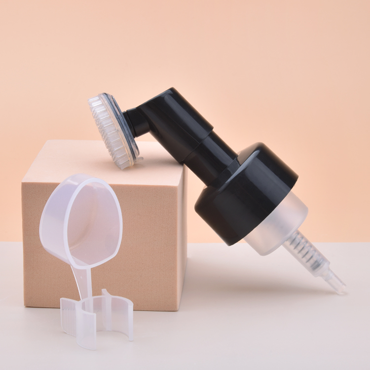 Plastic Foam Pump with Brush,animal Cleaning Foam Pump Bottle with Brush.black Clip Lock Foam Pump