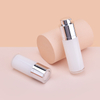 Customized Process Airless Frosted Bottle, Aluminum Top Head Airless Bottle 15ml Silvery, Skin Care Empty Airless Pump Bottle