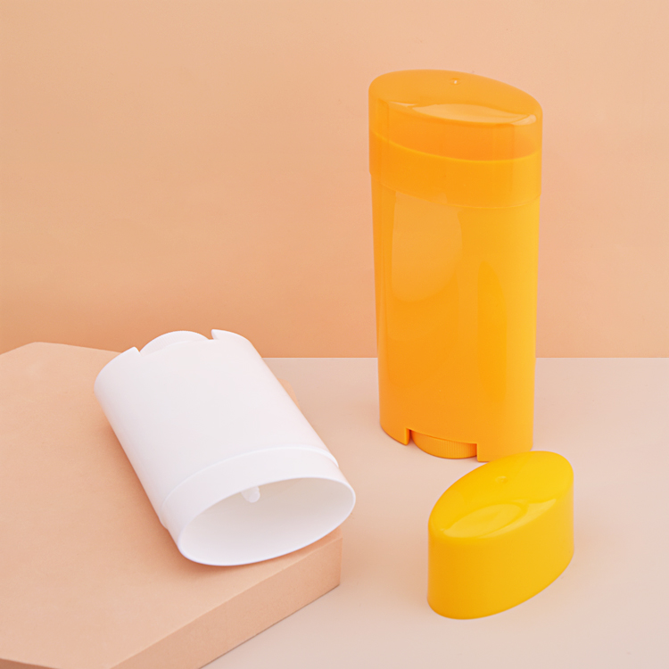 Oval Custom Color 28g 71g Plastic Deodorant Stick Tube Sample Free