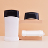 Empty Oval 50g 76g White Black Plastic Deodorant Stick Tube Packaging