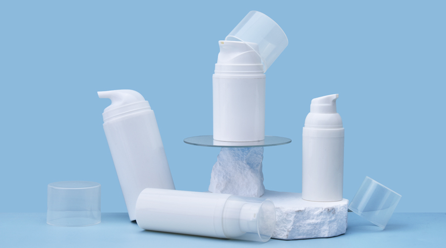 Airless bottles for facial mists and toners