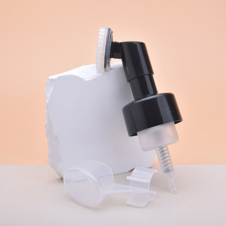 Plastic Foam Pump with Brush,animal Cleaning Foam Pump Bottle with Brush.black Clip Lock Foam Pump