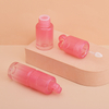 Custom Square Transparent Pink Small Size 3ml Heart Shape Lip Gloss Tube