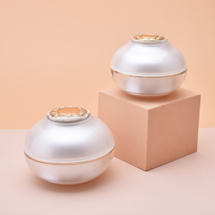 Plastic 30g 50g Acrylic Cosmetic Cream Jar, Empty Luxury Acrylic Jar Container