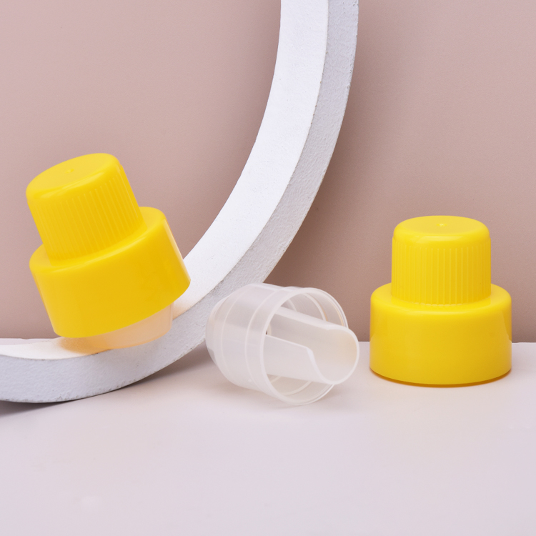 38mm Yellow PP Plastic Laundry Detergent Cap