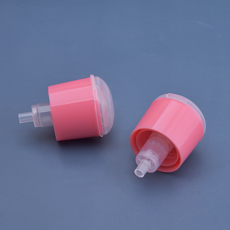 PET Bottle 500 Ml Nail Polish Pump Dispenser,24/410 Pink Plastic Nail Remover Pump,outer Spring Liquid Dispenser Pump for Nail Polish Remover