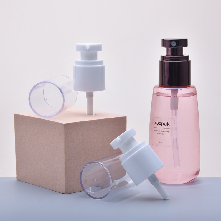 Cosmetic Face Cream Pump, Plasic 0.25CC 20/410 Treatment Pump, Black White Cream Dispenser Pump