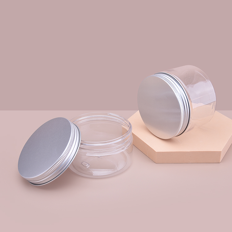 200ml PET Jar with Lids Wholesale,Large Size Plastic PET Jar,PET Jars with Lids Aluminium,Long Shape Pet Jar Aluminium Lid