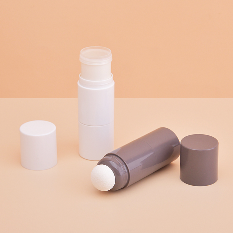 Round Two Head Concealer Stick Tube with Silicone Brush Head