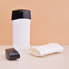 Empty Oval 50g 76g White Black Plastic Deodorant Stick Tube Packaging