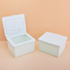600g rectangular cotton tablet jar flip cover salicylic acid cotton tablet jar folding facial mask wet compress cotton tablet jar PP wide mouth jar