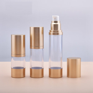 Wholesale Golden Refillable 50ml Airless Pump Bottle 