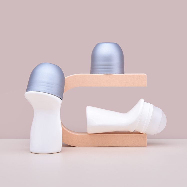 China Roll on Bottle supplier Colorful Plastic roll on Bottle 50ml, Unique Shape Refillable Deodorant Roll on Perfume Bottle
