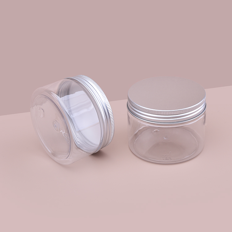 200ml PET Jar with Lids Wholesale,Large Size Plastic PET Jar,PET Jars with Lids Aluminium,Long Shape Pet Jar Aluminium Lid