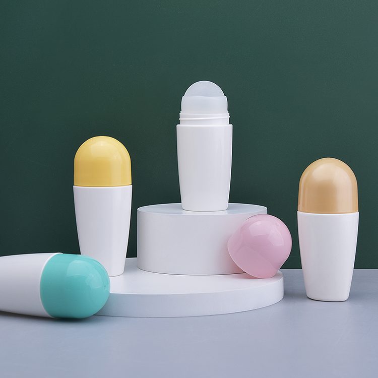Wholesale Oval Bottom Roll on Applicator Plastic Bottle, Small 30ml Deodorant Roll on Bottle, Diy Make Your Own Empty Roll on Bottle for Sale