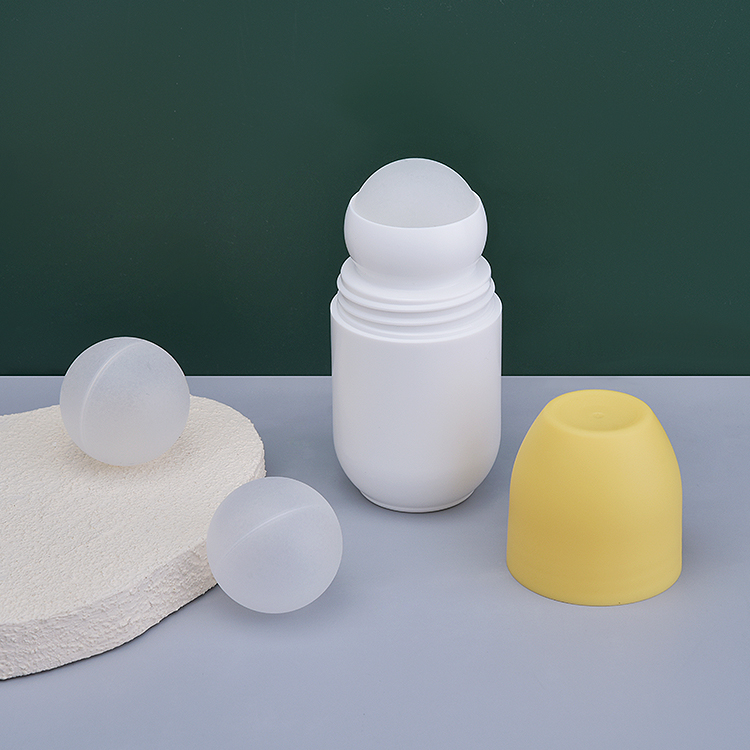 Plastic Flat Cap Skincare Roll on Bottle for Liquid Deodorant 