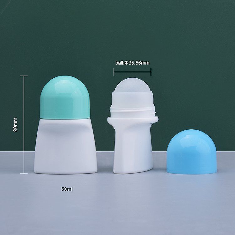 Empty Plastic Roll on Deodorant Bottles 50ml