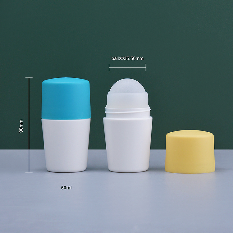 Custom Diy Roll on Bottle,colorful 50ml Small Roll on Bottle
