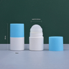 50ml Bule Cap White Plastic Roller Ball Bottel for Liquid Deodorant 