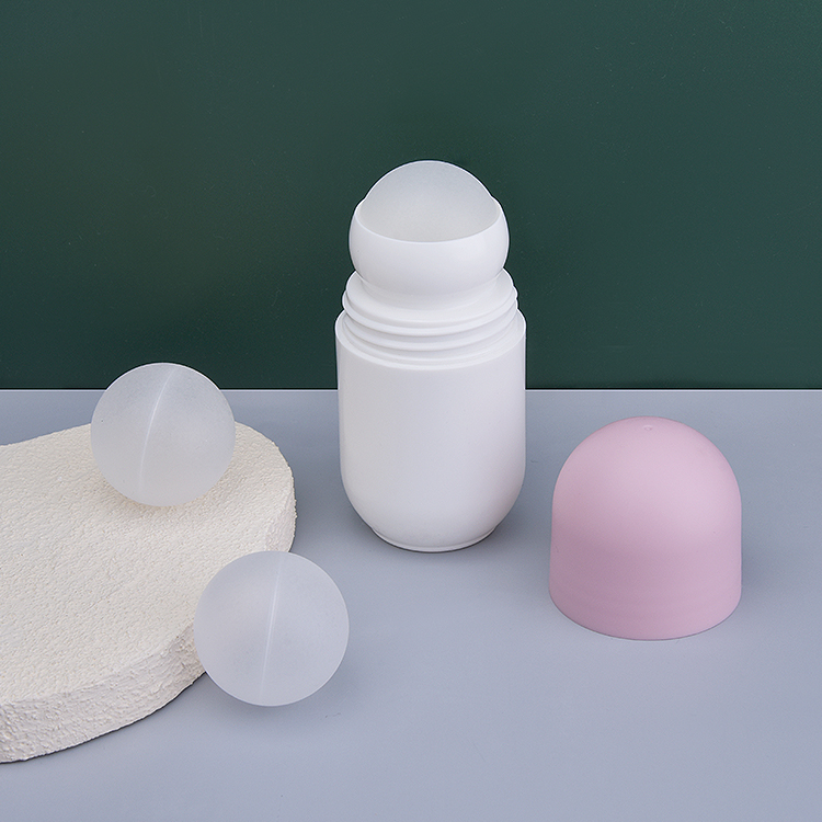 Capsule Shaped Antiperspirant Packaging Roll on Ball Bottle